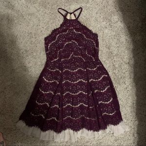 Francescas Maroon lace dress